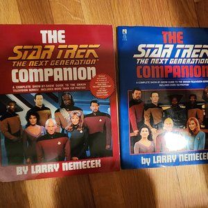 2 books The Star Trek Next Generation Companion
